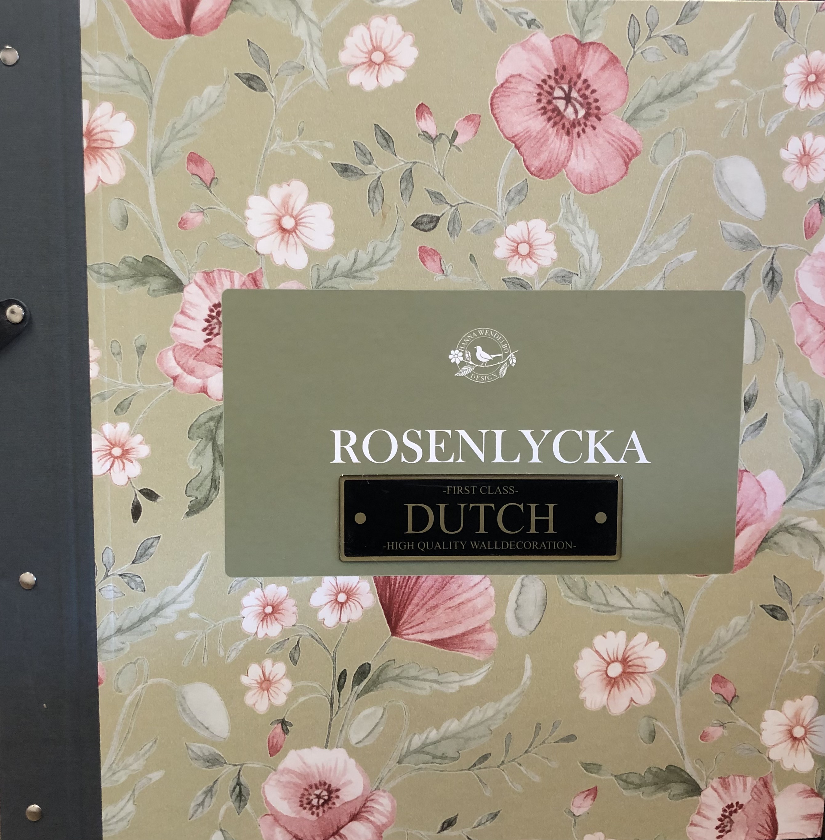 Muster - Rosenlycka - Terra - Dutch Wallcoverings First Class