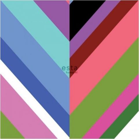 Esta XL Photowalls Colorful Herringbone 158912