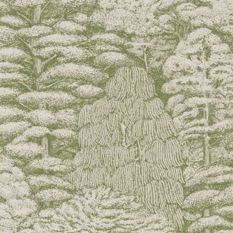 Sanderson Woodland Walk - Woodland Toile Cream/Green 215720