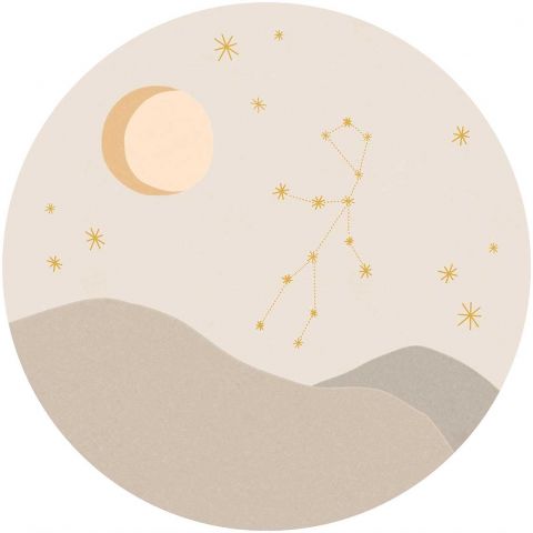 Eijffinger Explore Star Sign Circles - Virgo Beige