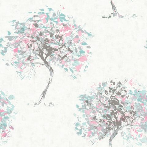 Dutch Wallcoverings First Class Kaleidoscope Beacon Fell Duck Egg Pink 90652