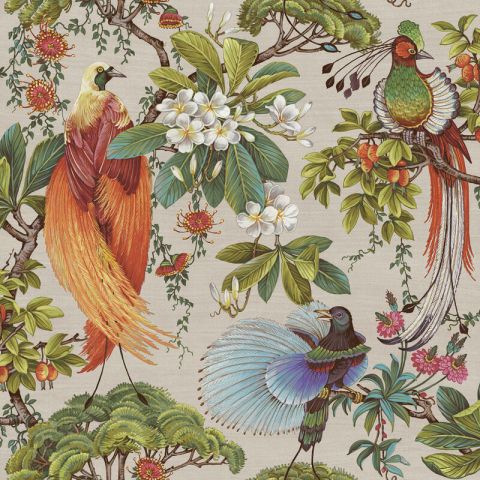 Dutch Wallcoverings First Class - Cascading Gardens - Yasuni Natural 91404