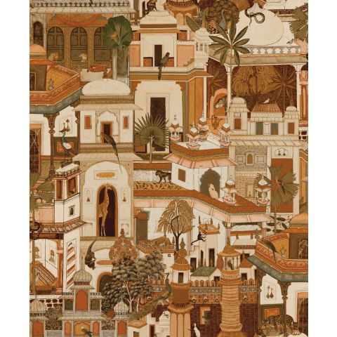 Dutch Wallcoverings First Class - Xanadu Civita Orange 91550