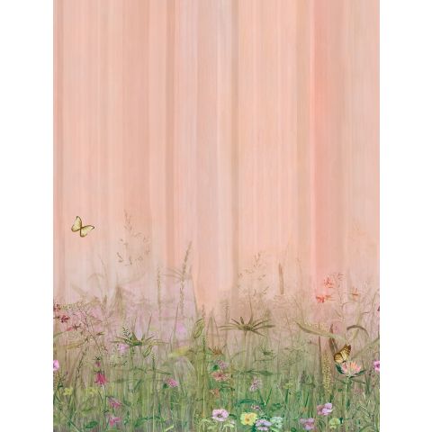 CUTE WALLS WILD FLOWER MEADOW - PEACH PINK 6023-1