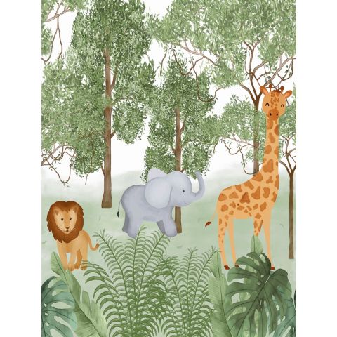 CUTE WALLS JUNGLE SAFARI - MULTICOLOUR CW6117-1