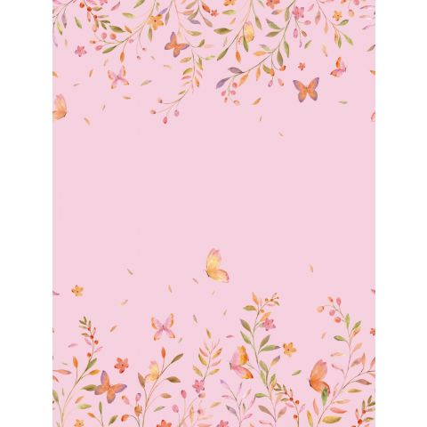 CUTE WALLS BUTTERFLY GARDEN - BEGONIA PINK CW6126-2