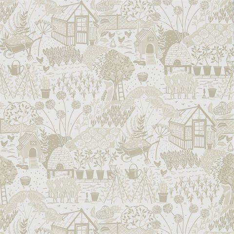 Sanderson - The Potting Room - The Allotment Linen 216353