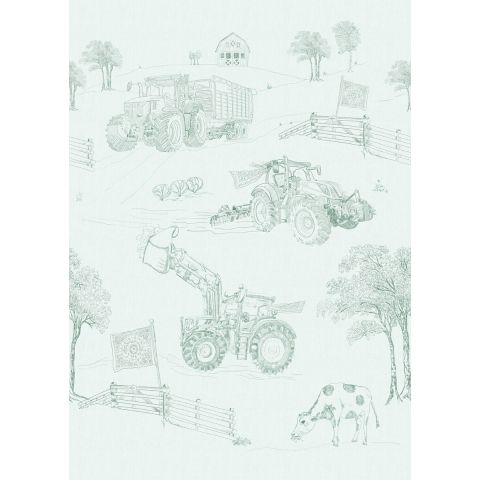 Behangexpresse - INGK - Olive & Noah Farmlife Toile Green