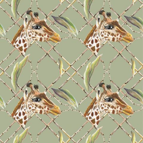 Catchii Giraffes in the Savanna W100190