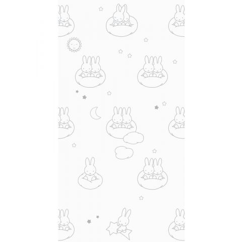 Nijntje - Miffy Clouds Grey WP-518